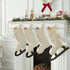 Hand Felted Wool Christmas Stocking - Cream Skate - ARCADIA HOME